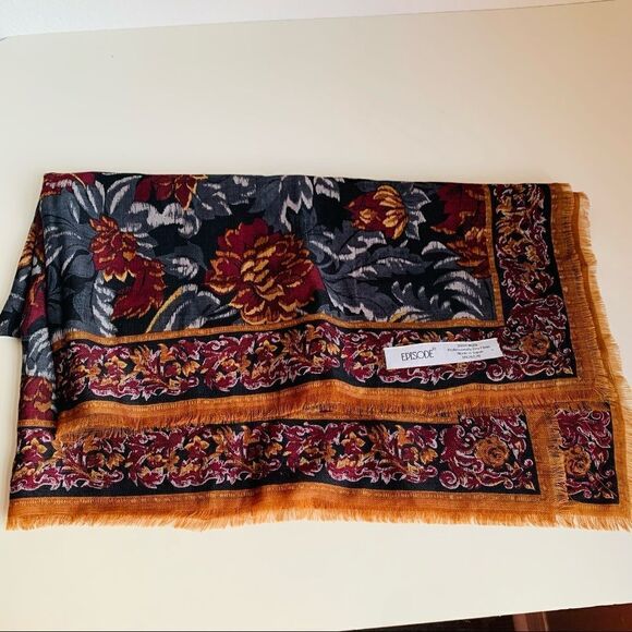 Episode Wool Floral Scarf - Picture 1 of 2